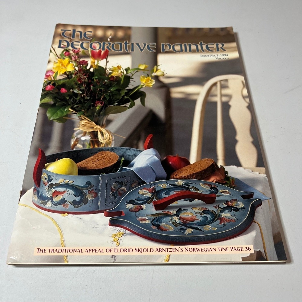 The Decorative Painter Magazine Issue No. 3 1994 Vol‎ XXXII Tole Folk Art Crafts
